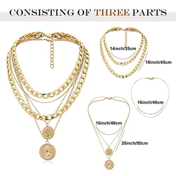 Cysincos Gold Layered Necklaces for Women - Elegant Jewelry