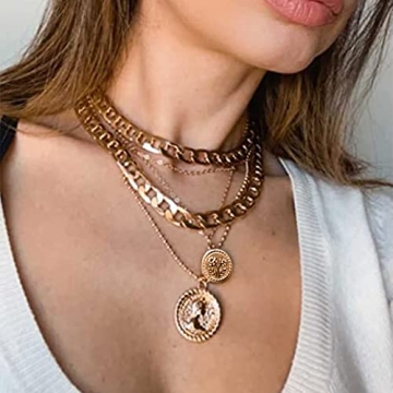 Cysincos Gold Layered Necklaces for Women - Elegant Jewelry