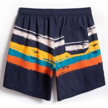 maamgic Mens Swim Trunks Quick Dry Swim Shorts with Mesh Lining Funny Swimwear Bathing Suits 7inch N...