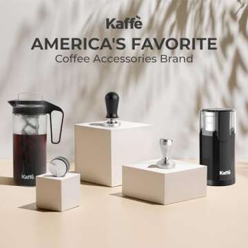 Kaffe 51mm Stainless Steel Espresso Tamper for Perfect Brews