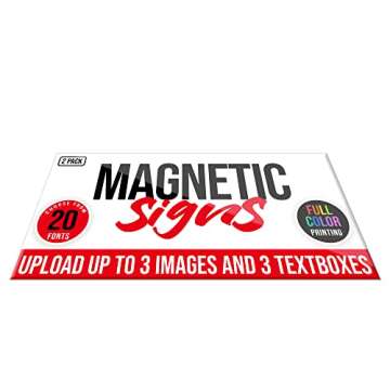 2-Pack 12"x24" Custom Car Magnet Signs - Durable Advertising Solutions