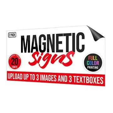 Custom Magnetic Signs 12"x24" for Business Promotion