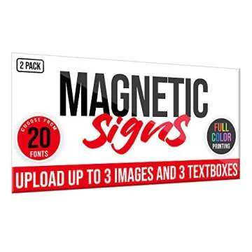 Custom Magnetic Signs 12"x24" for Business Promotion
