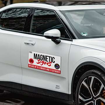 Custom Magnetic Signs 12"x24" for Business Promotion