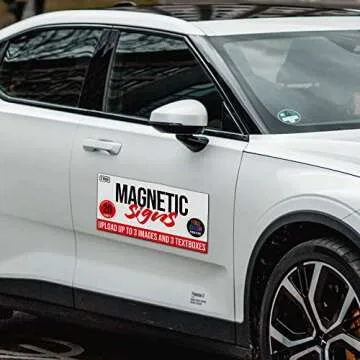 Custom Magnetic Signs 12"x24" for Business Promotion