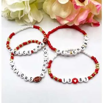 Concert Bracelets Exchange Inspired Friendship Bracelets Set, Album Themed Bracelets for Singer Tour Concer, Tour Accessories Nameplate Bracelet Fans