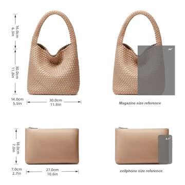 Stylish Woven Tote Purse for Elegant Women Everyday Use