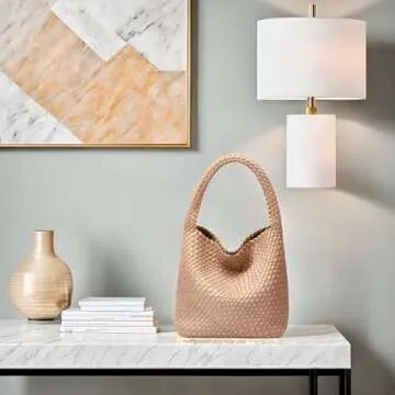 Stylish Woven Tote Purse for Elegant Women Everyday Use