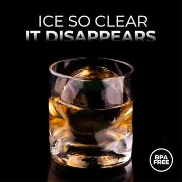TRUE CUBES Clear Ice Sphere Maker for Cocktails & Whiskey