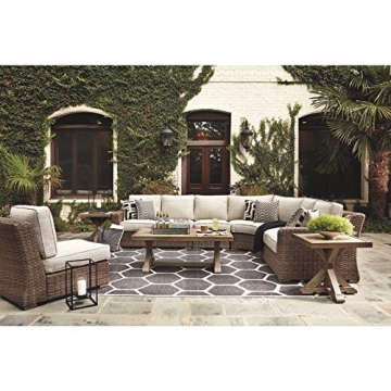 Stylish Ashley Beachcroft Outdoor Wicker Loveseats