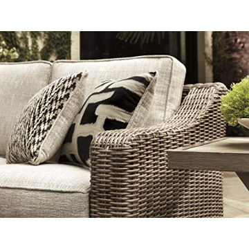 Stylish Ashley Beachcroft Outdoor Wicker Loveseats