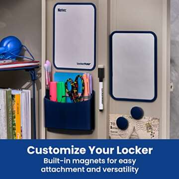 LockerMate 7-Piece Organizer Kit for Stylish Lockers