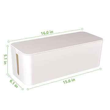 Cable Management Box for Organized Cords and Safety