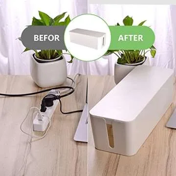 Cable Management Box for Organized Cords and Safety