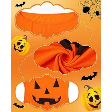 Suhine Pumpkin Costume Accessories Set for Women