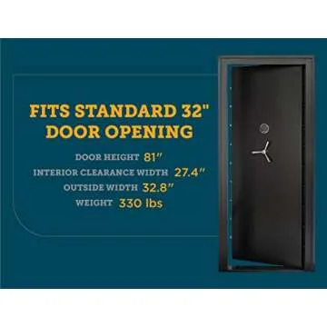 SnapSafe Steel Vault Door for Ultimate Security and Safety