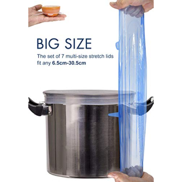 Eco-Friendly Silicone Stretch Lids 14 Pack by Longzon