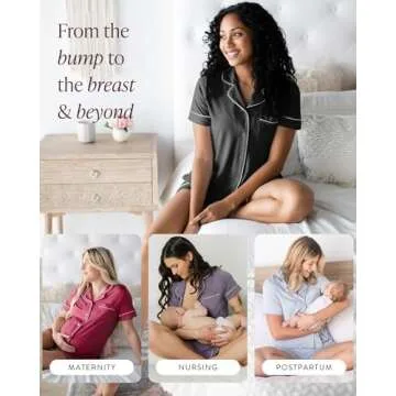 Kindred Bravely Clea Classic Maternity Pajama Set - Soft & Stylish