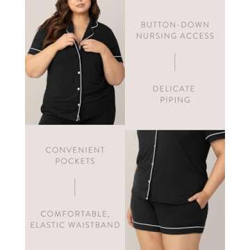 Kindred Bravely Clea Classic Maternity Pajama Set - Soft & Stylish