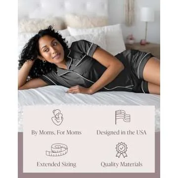 Kindred Bravely Clea Classic Maternity Pajama Set - Soft & Stylish