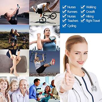 Thigh High Compression Stockings 30-40mmHg for Comfort