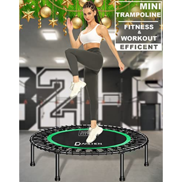 DARCHEN 450 lbs Mini Trampoline for Indoor Fitness Workouts