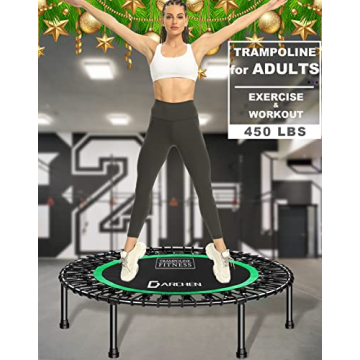 DARCHEN 450 lbs Mini Trampoline for Indoor Fitness Workouts