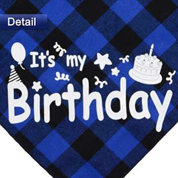 Dog Birthday Bandana with Bling Hat for All Dogs