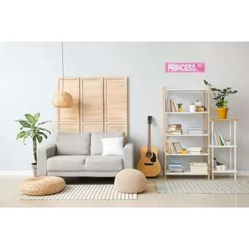 LMDDFZS Retro Girl Pink Tin Metal Sign Princess Statement Wall Decor for Home Vintage Bar or Dorm Unique Gift Idea for Friends 4x16 in