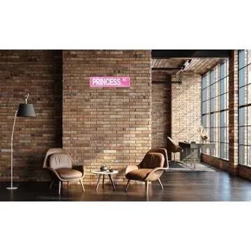 LMDDFZS Retro Girl Pink Tin Metal Sign Princess Statement Wall Decor for Home Vintage Bar or Dorm Unique Gift Idea for Friends 4x16 in