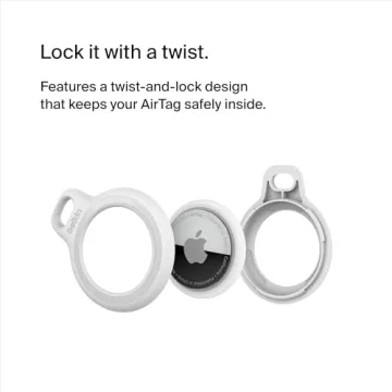 Belkin Reflective AirTag Holder with Key Ring Secure Accessory