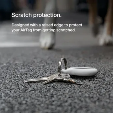 Belkin Reflective AirTag Holder with Key Ring Secure Accessory