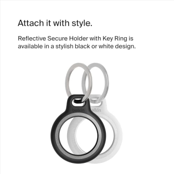 Belkin Reflective AirTag Holder with Key Ring Secure Accessory