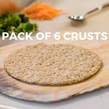 Rich's Home Cauliflower Pizza Crusts, 6 Crusts, Gluten Free, Vegan, 10" Flatbread