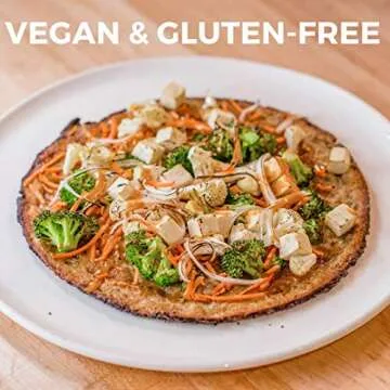 Rich's Home Cauliflower Pizza Crusts, 6 Crusts, Gluten Free, Vegan, 10" Flatbread