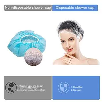 150 PCS Upgrade Disposable Shower Caps for Every Occasion