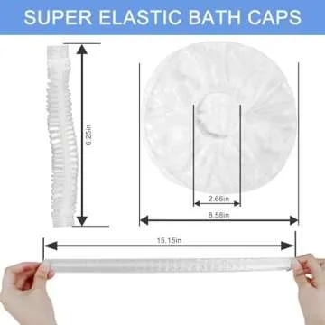 150 PCS Upgrade Disposable Shower Caps for Every Occasion