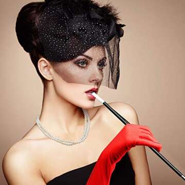 Pangda 3Pcs 1920s Costume Accessories Set for Women