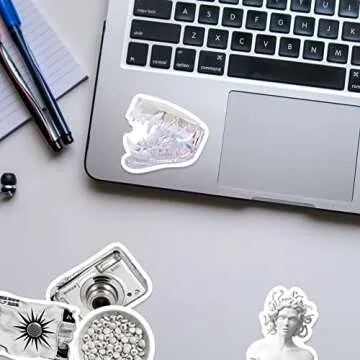 Aesthetic Waterproof Stickers - 66 Unique Vinyl Decals