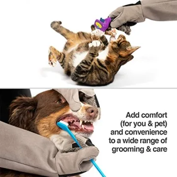 PetFusion Multipurpose Pet Gloves for Safe Grooming and Handling