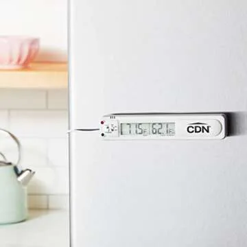 CDN Audio/Visual Refrigerator/Freezer Alarm | Room & Refrigerator/Freezer Monitoring, Alert, 39" Sensor Cable, Protects Against Food Spoilage During Power Outages - TA20