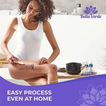 Wax Warmer for Hair Removal - Wax Machine for Hair Removal with LED display Wax Pot with Nonstick Coating for Brazilian Eyebrow leg Body Waxing Kit for Women and Men