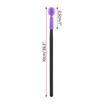 G2PLUS 50PCS Silicone Eyelash Brushes - Disposable & Versatile Mascara Wands for Lashes & Brows