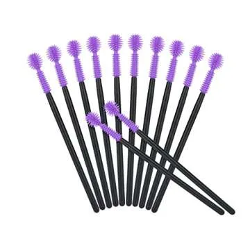 G2PLUS 50PCS Silicone Eyelash Brushes for Perfect Lashes