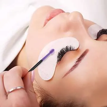 G2PLUS 50PCS Silicone Eyelash Brushes for Perfect Lashes