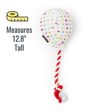 Pet London Birthday Balloon Dog Toy - Plush Rainbow Party Gift