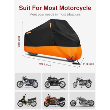 Premium Puroma Waterproof Motorcycle Cover for All Bikes