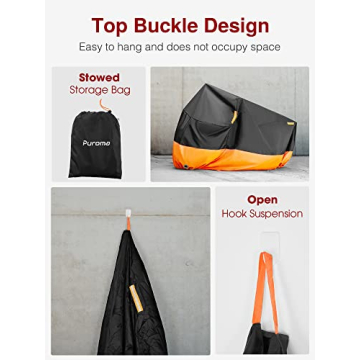 Premium Puroma Waterproof Motorcycle Cover for All Bikes