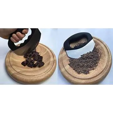 Checkered Chef Mezzaluna Knife for Effortless Chopping