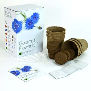 Gourmet Flower Kit - 6 Edible Flower Varieties to Grow - Great Gift